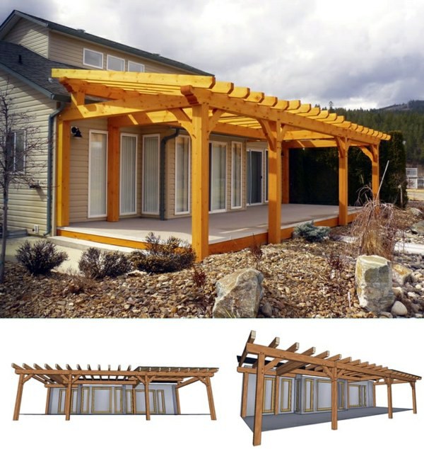 How to build a pergola yourself – instructions and photos ...