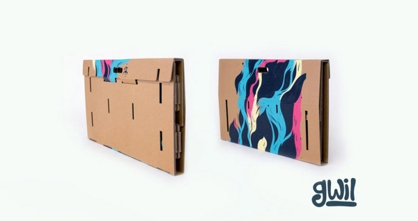 Exceptional furniture -Ausgefallener table made of cardboard paper Exceptional furniture -Ausgefallener table made of cardboard paper
