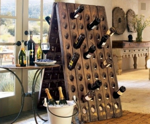 Craft ideas, as you could easily build a wine rack Craft ideas, as you could easily build a wine rack