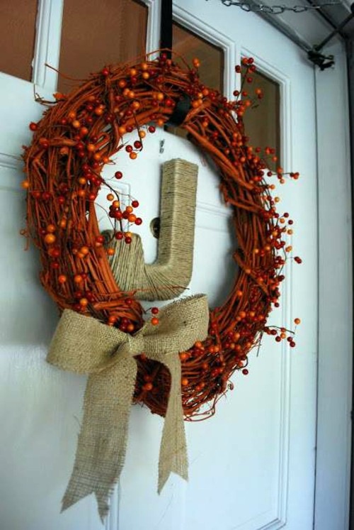 35 Decorating ideas for a homemade autumn door wreath 35 Decorating ideas for a homemade autumn door wreath