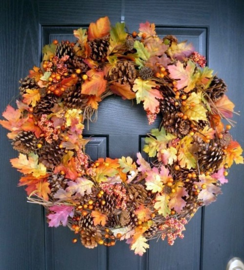 35 Decorating ideas for a homemade autumn door wreath 35 Decorating ideas for a homemade autumn door wreath