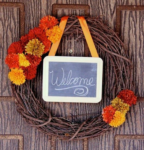 35 Decorating ideas for a homemade autumn door wreath 35 Decorating ideas for a homemade autumn door wreath