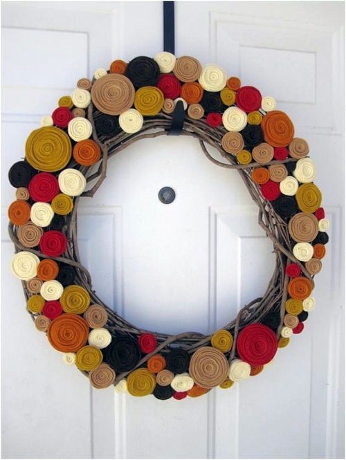 35 Decorating ideas for a homemade autumn door wreath 35 Decorating ideas for a homemade autumn door wreath