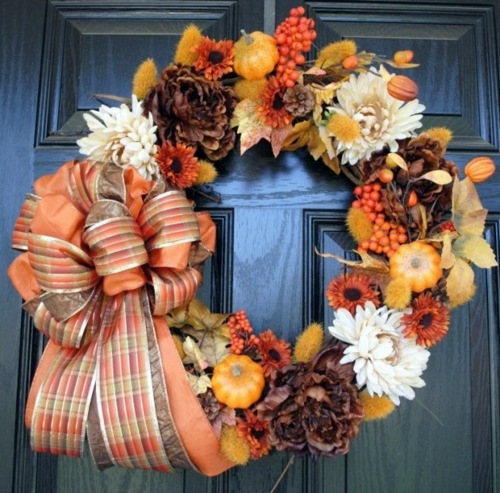 35 Decorating ideas for a homemade autumn door wreath 35 Decorating ideas for a homemade autumn door wreath