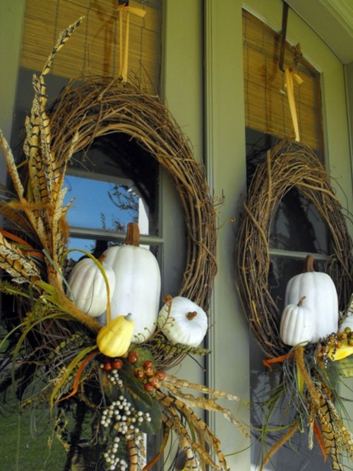 35 Decorating ideas for a homemade autumn door wreath 35 Decorating ideas for a homemade autumn door wreath