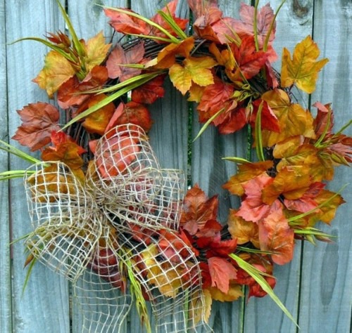 35 Decorating ideas for a homemade autumn door wreath 35 Decorating ideas for a homemade autumn door wreath