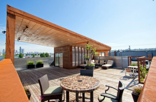 Terrace design examples – you draw inspiration and design a wellness