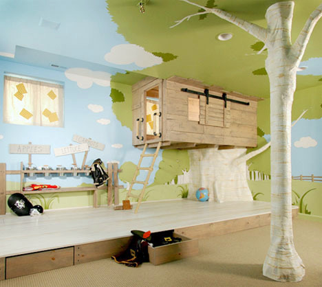 Indoor Tree House 10 Cool Ideas For Kids Interior Design Great Idea For The House Of Inner Shaft Children
