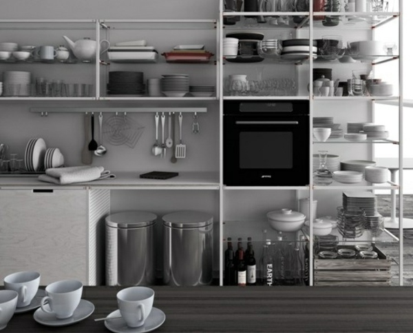 Modular kitchen designs black and white abdesi.com