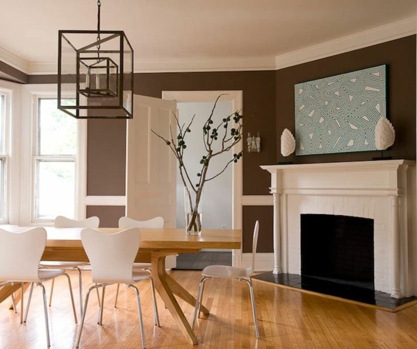 Wall color shades of brown - earthy, natural coziness at home Wall color shades of brown - earthy, natural coziness at home