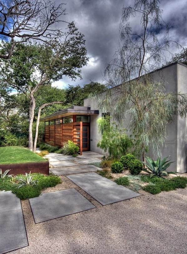 How can one create his front garden design modern | Interior Design