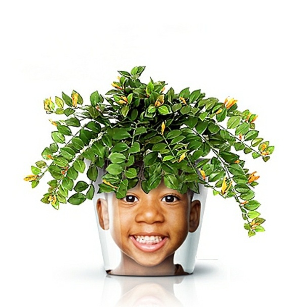 Garten & Pflanzen - Modern Planters with Face - Funny cool decoration ideas Garten & Pflanzen - Modern Planters with Face - Funny cool decoration ideas