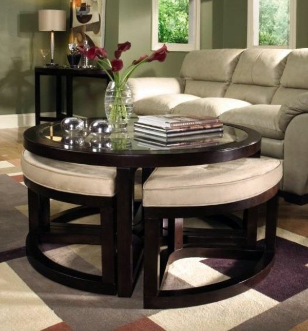 Round coffee table - the eye-catcher in your living room ...