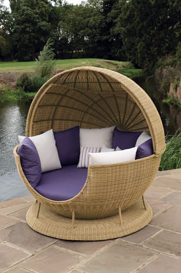 45 Outdoor rattan furniture – modern garden furniture set and lounge