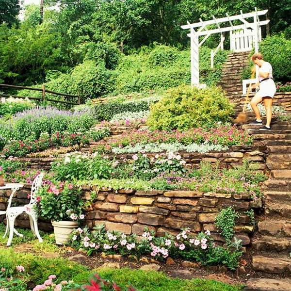 Landscaping on a slope - How to make a beautiful hillside ...