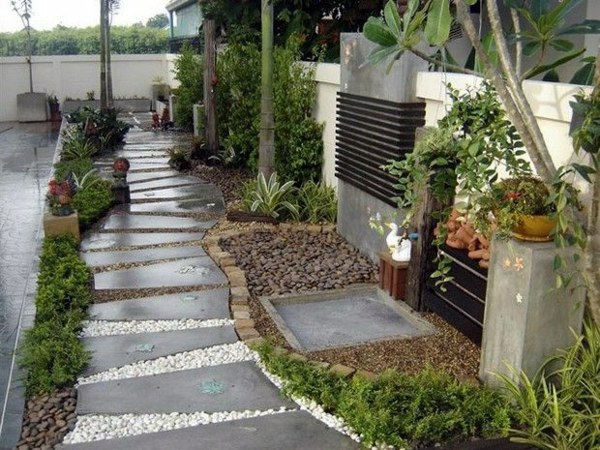 Creative design rock garden - 30 frames and custom garden ideas Creative design rock garden - 30 frames and custom garden ideas