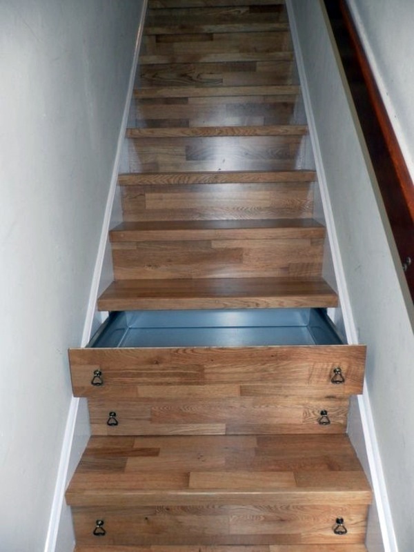 Created by stairs drawers plenty of storage space stairs in the trend