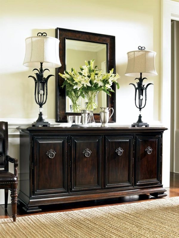 Colonial Style Living Room Ideas. Love The Wide Floorboards The Living Room Buffet And Wall Mirror The Charm Of Colonial Furniture Stylish Wooden Furniture From A - Colonial Style Living Room Ideas. Love The Wide Floorboards The