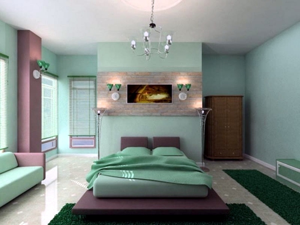 Wall color mint green gives your living room a magical ...