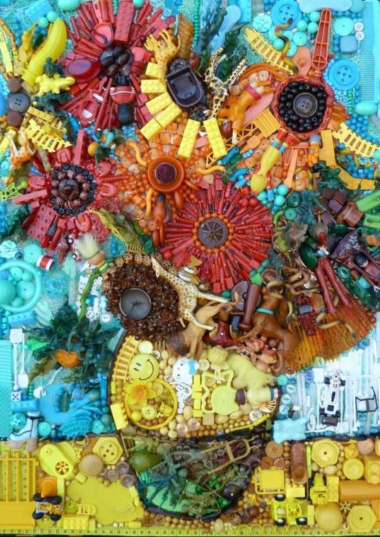 Contemporary art from recycled materials by Jane Perkins | Interior