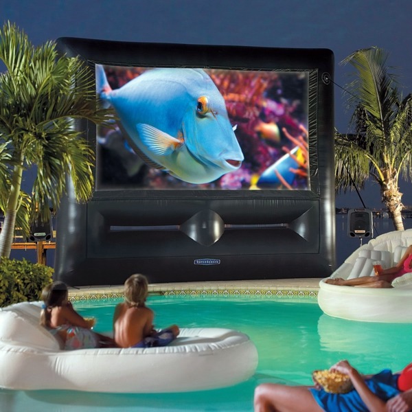 Great home theater set up – for hours watching movies outdoors