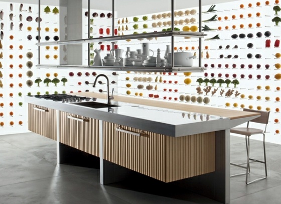 Designer kitchen island - discreet and practical Designer kitchen island - discreet and practical