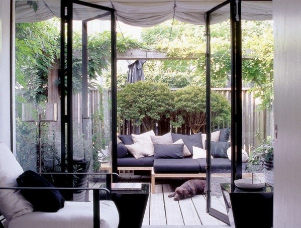 Covered terrace – 50 ideas for patio roof of modern houses ... Patio Bambu interior Ideas