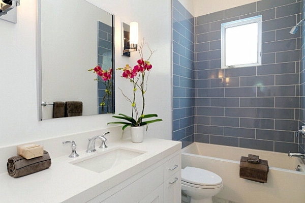 Wohnideen - Interior design ideas - green houseplants in the bathroom Wohnideen - Interior design ideas - green houseplants in the bathroom