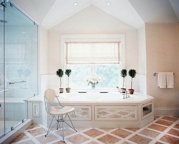 Interior design ideas - green houseplants in the bathroom Interior design ideas - green houseplants in the bathroom