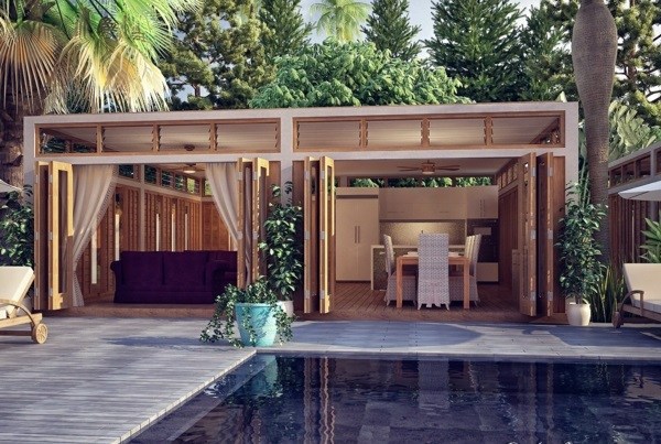 Wooden bungalow prefab house - 50 highly modern wood and ...