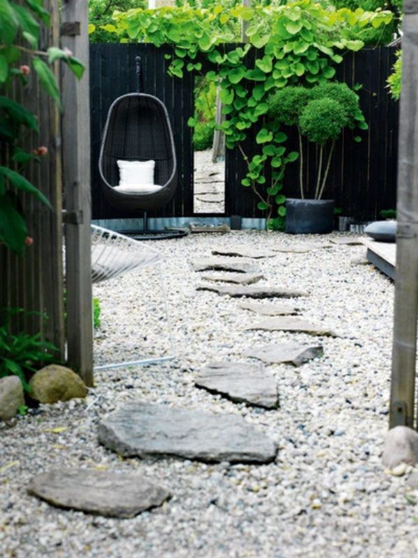 With gravel front garden design – photos and tips for you | Interior