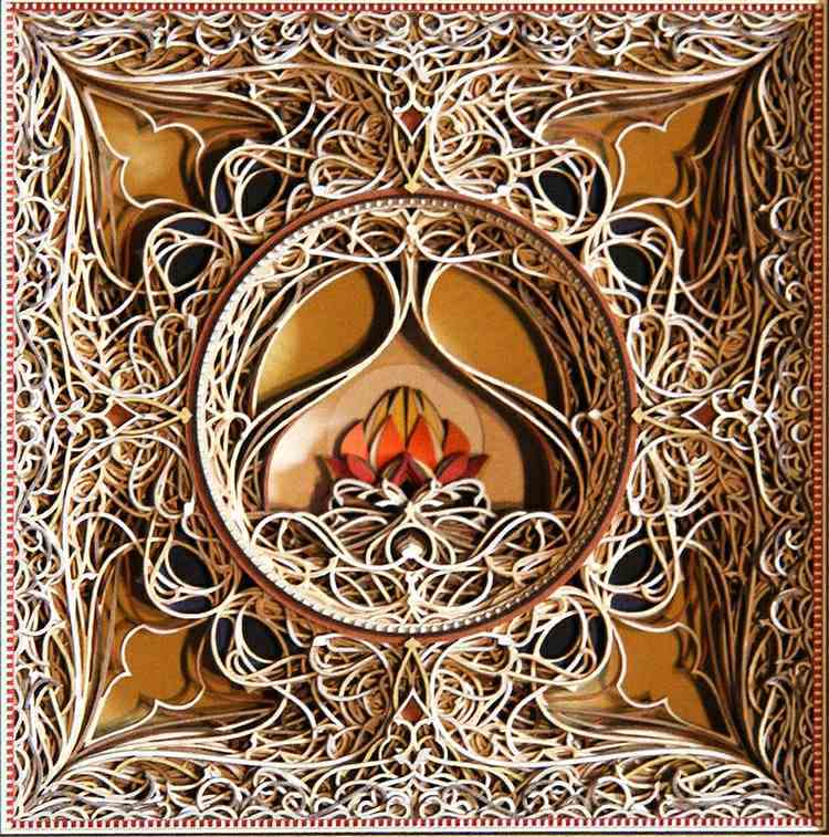 modern art from paper by laser cut technique interior design ideas