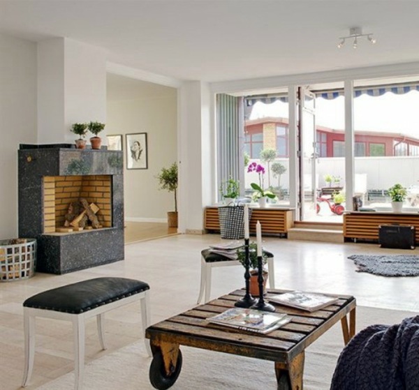 Modern fireplace Modern fireplace