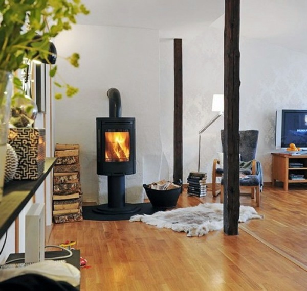 35 Ideas for scandinavian fireplaces Interior Design Ideas