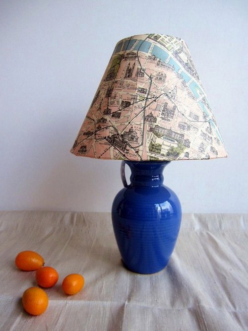 Interior decoration with Maps - 25 Ideas for Self-Design Interior decoration with Maps - 25 Ideas for Self-Design
