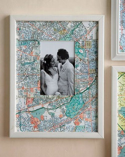 Interior decoration with Maps - 25 Ideas for Self-Design Interior decoration with Maps - 25 Ideas for Self-Design