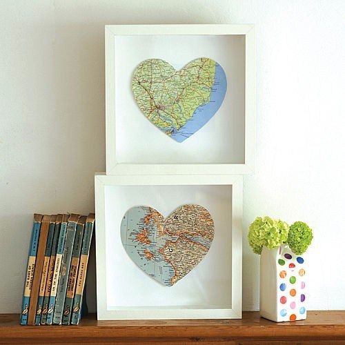 Interior decoration with Maps - 25 Ideas for Self-Design Interior decoration with Maps - 25 Ideas for Self-Design