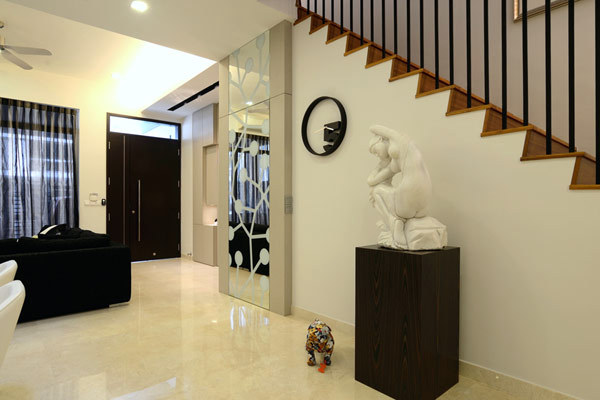 four level terrace house in singapore by knq associates interior