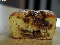 Banana cake, heart figs