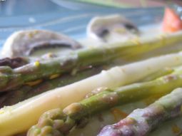 Blanquette asparagus with oranges