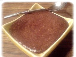 Chocolate mousse and coconut milk