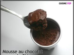 Chocolate mousse and rice milk