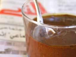 Chocolate mousse with olive oil and sea salt