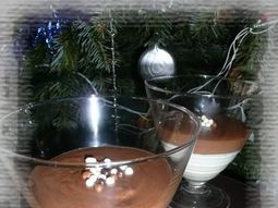 Duo Toblerone mousse and white chocolate