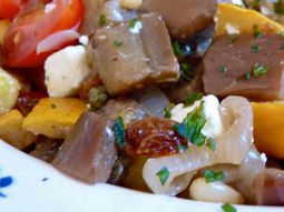Eggplant Caponata and Zucchini