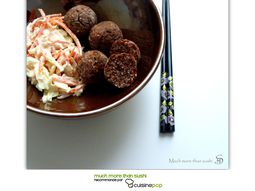 Falafel azukis coleslaw and miso