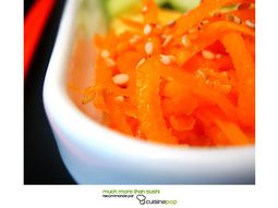 Japanese cucumber salad and carrots
