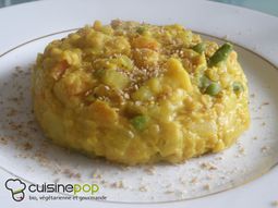 Lentil pilaf with turmeric
