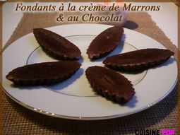Melting chestnut cream and chocolate