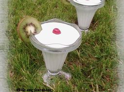 Mousse with mint